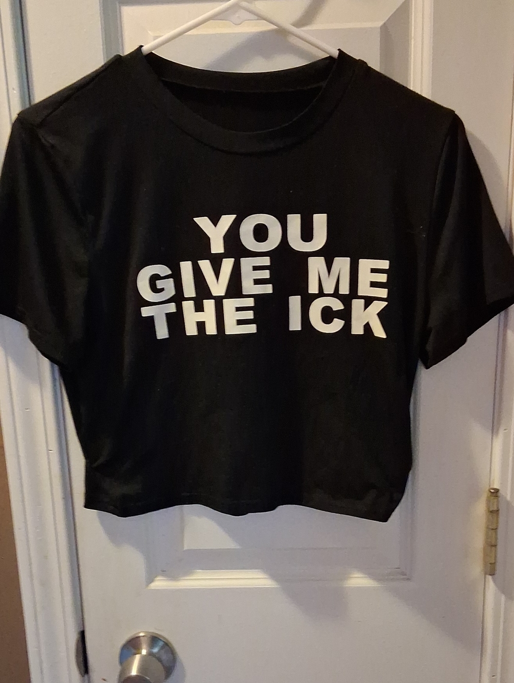 Black 'You Give Me The Ick'  Graphic Tee YOUNG ADULT